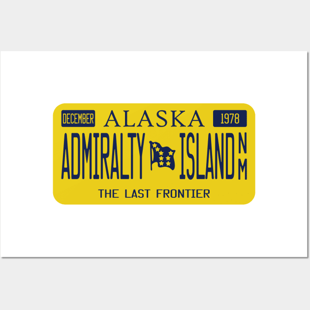 Admiralty Island National Monument license plate Wall Art by nylebuss